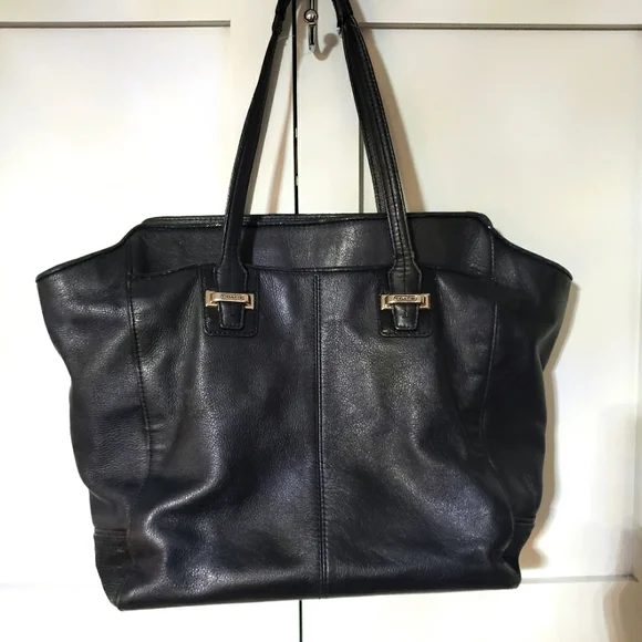 Large black coach hot sale tote